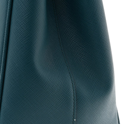 Prada Saffiano Medium Galleria Double Zip Tote Ottanio 10 of 12
