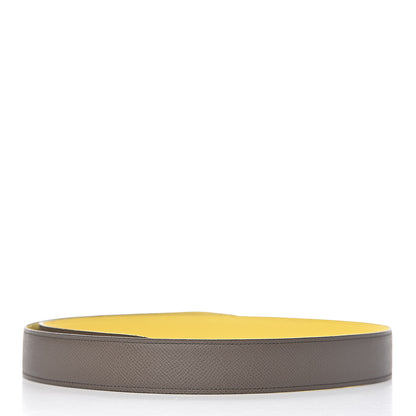 Hermes Epsom 32mm Belt Strap 105 Jaune D'Naples Etain 2 of 6