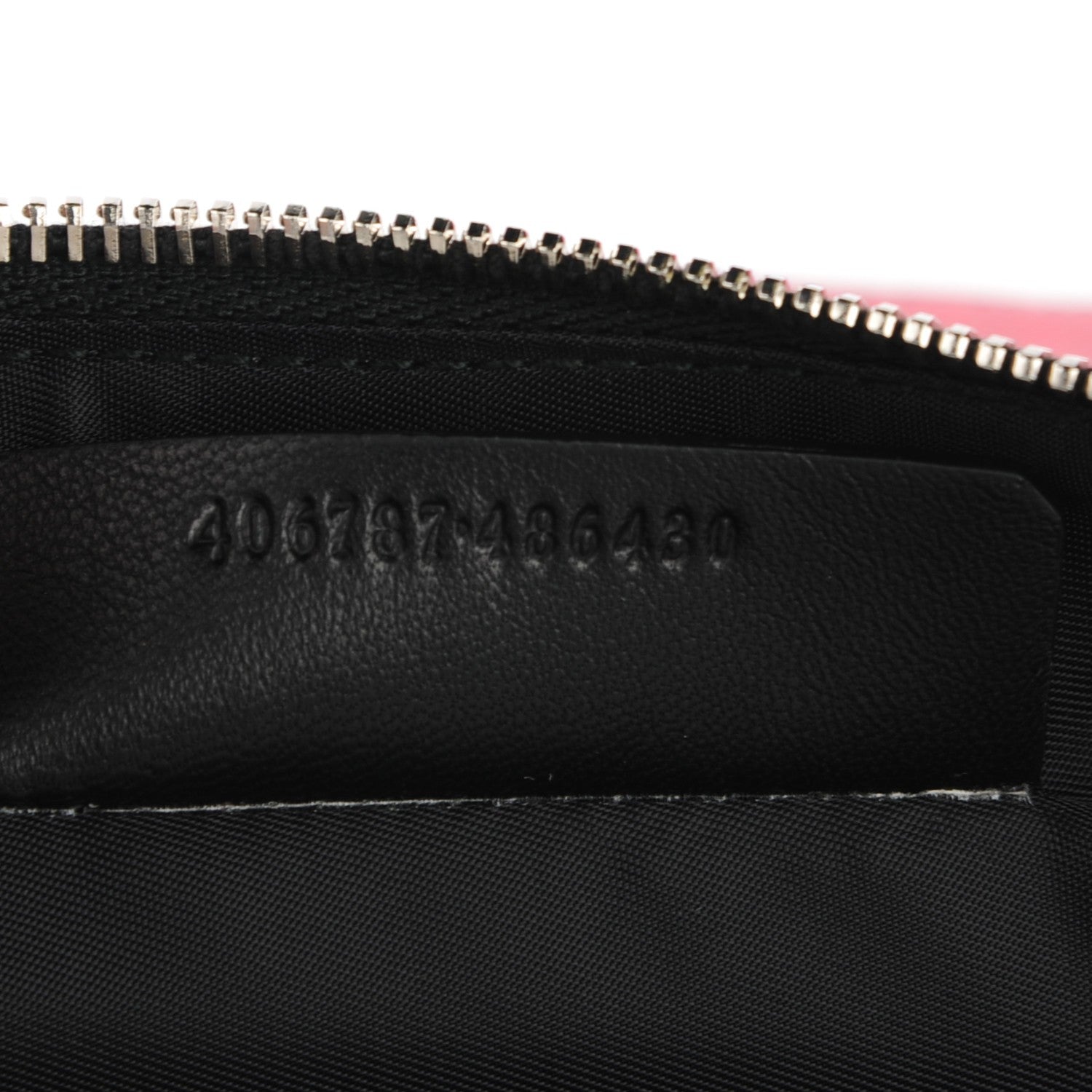 Alexander McQueen Coated Canvas Degrade Skull Zipped Pouch Red 7 of 7