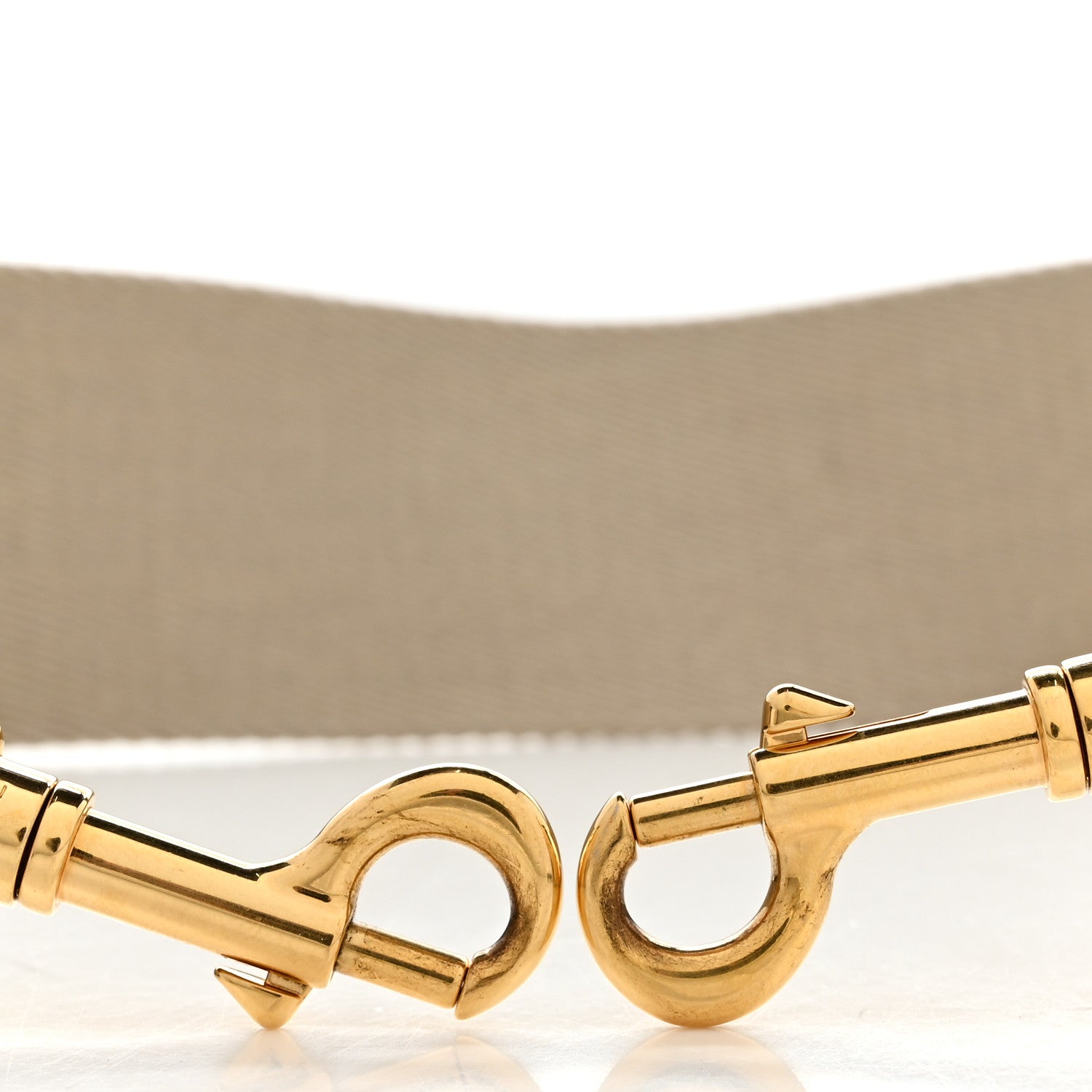 Celine Jacquard Wool Logo Short Strap Beige White 6 of 6