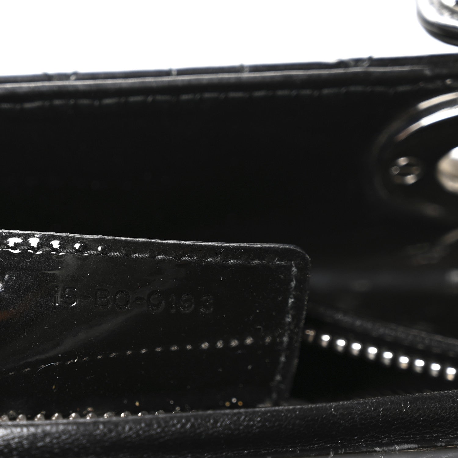 Christian Dior Patent Cannage Medium Lady Dior Black 7 of 10