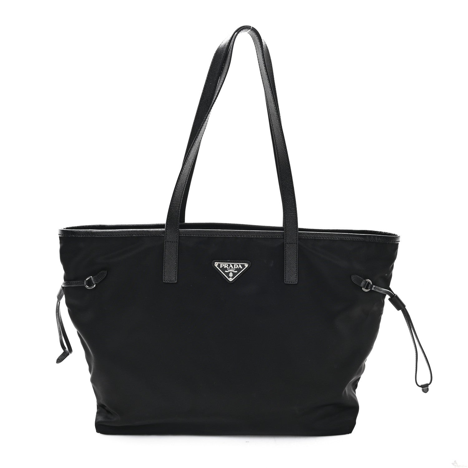 Prada Tessuto Nylon Saffiano Shopping Tote Black 1 of 11