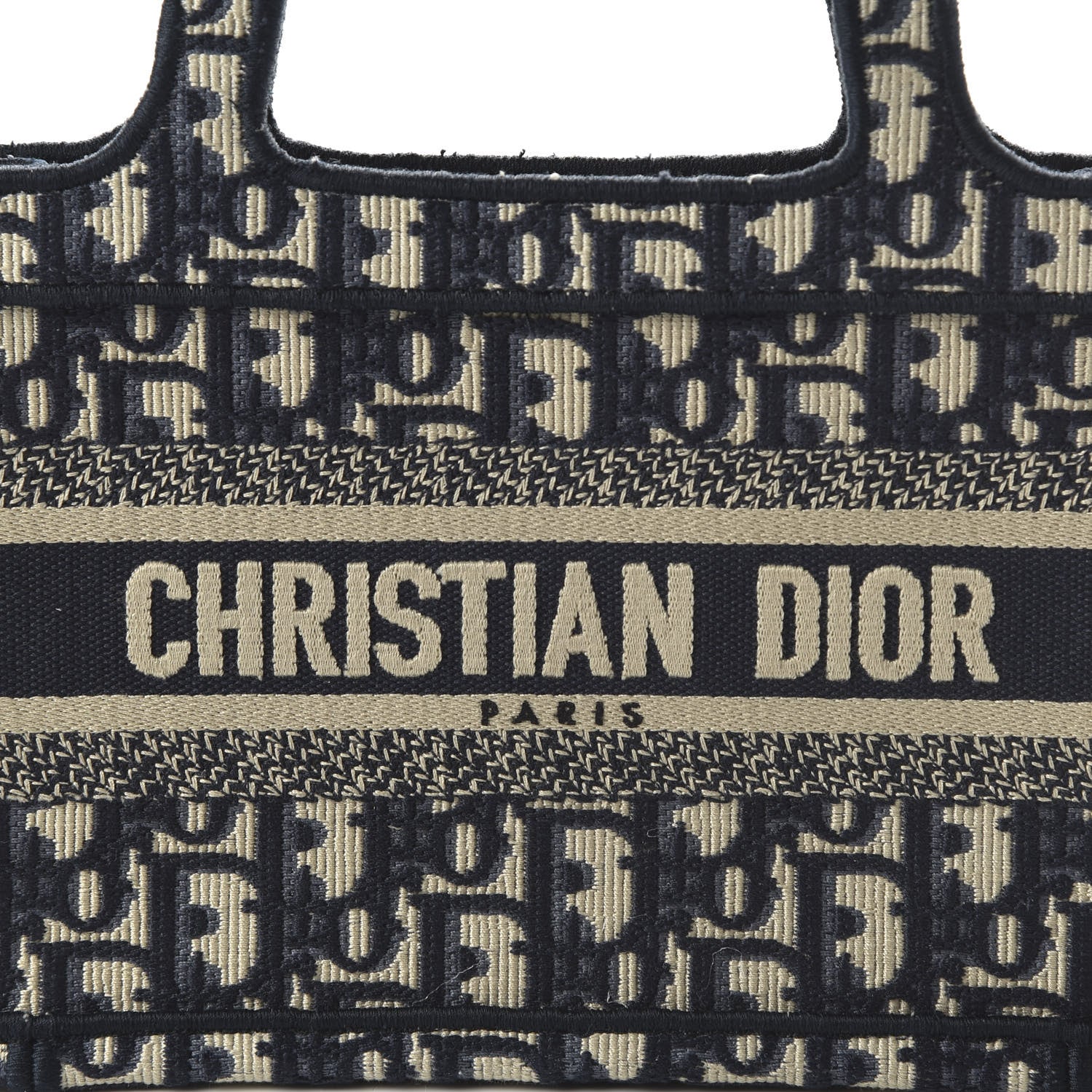 Christian Dior Oblique Mini Book Tote Blue Multicolor 8 of 9