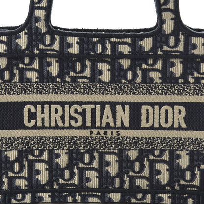Christian Dior Oblique Mini Book Tote Blue Multicolor 8 of 9
