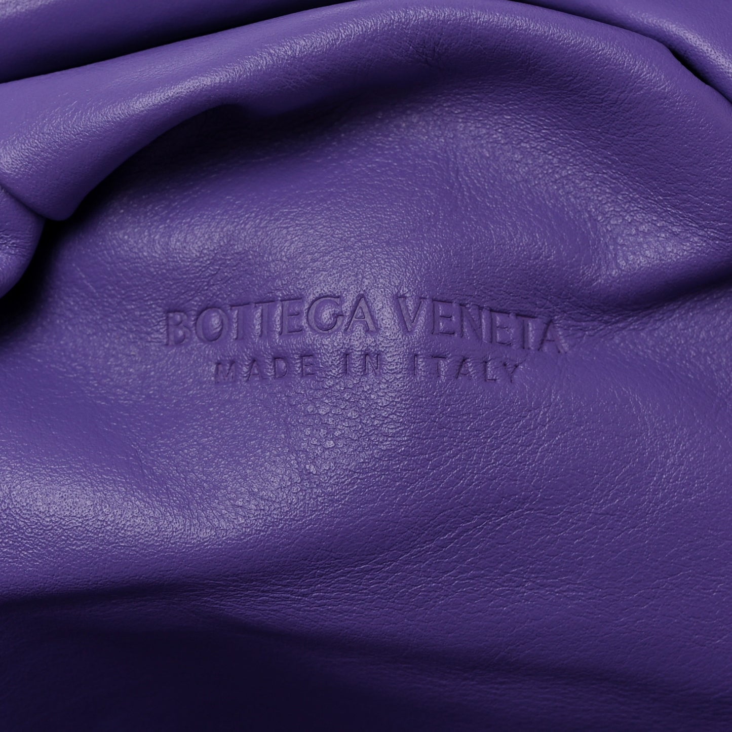 Smooth Butter Calf The Pouch Oversized Clutch Purple