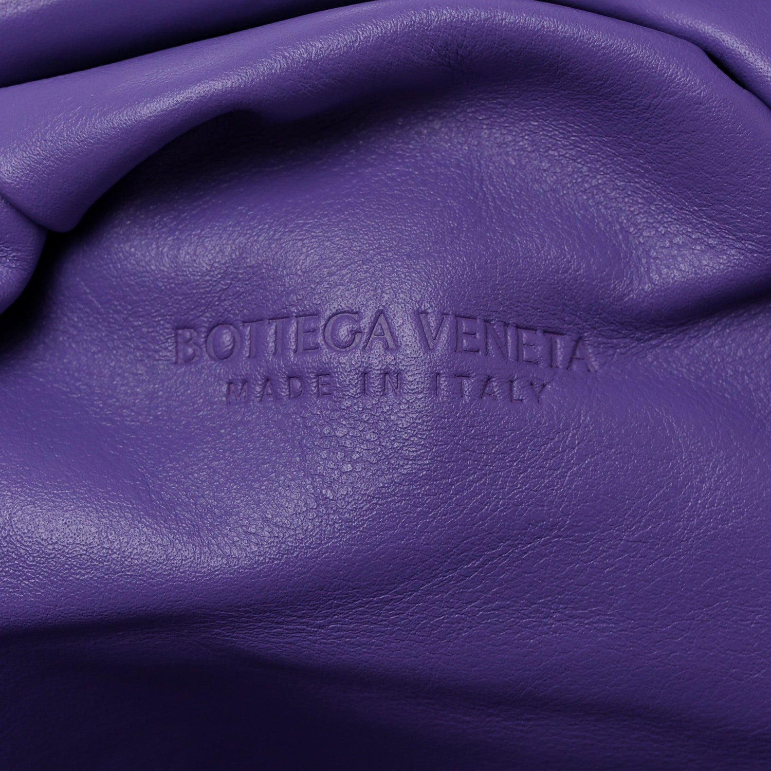 Bottega Veneta Smooth Butter Calf The Pouch Oversized Clutch Purple 6 of 7