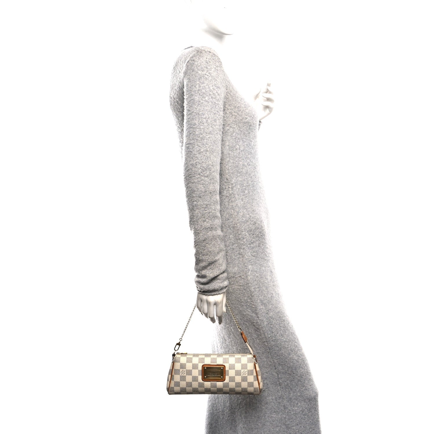 Louis Vuitton Damier Azur Eva Clutch 2 of 9