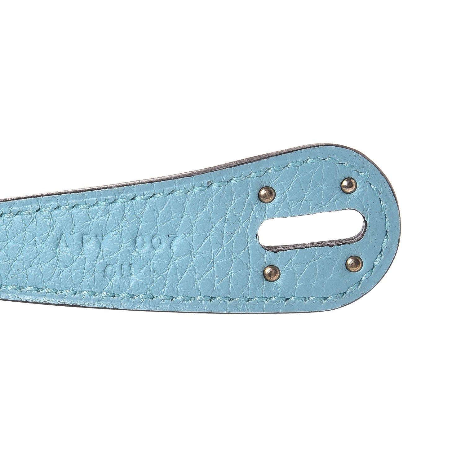 Hermes Taurillon Clemence Lindy 26 Bleu Atoll 7 of 7