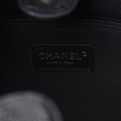 Chanel Caviar Quilted Petit Shopping Tote PST Black 6 of 10