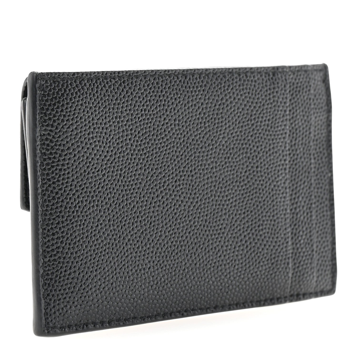 Saint Laurent Grain de Poudre Uptown Card Holder Black 3 of 7