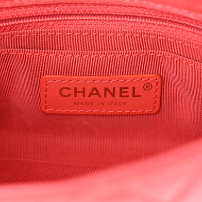 Chanel Velvet Quilted Mini Rectangular Pearl Crush Flap Coral 6 of 13