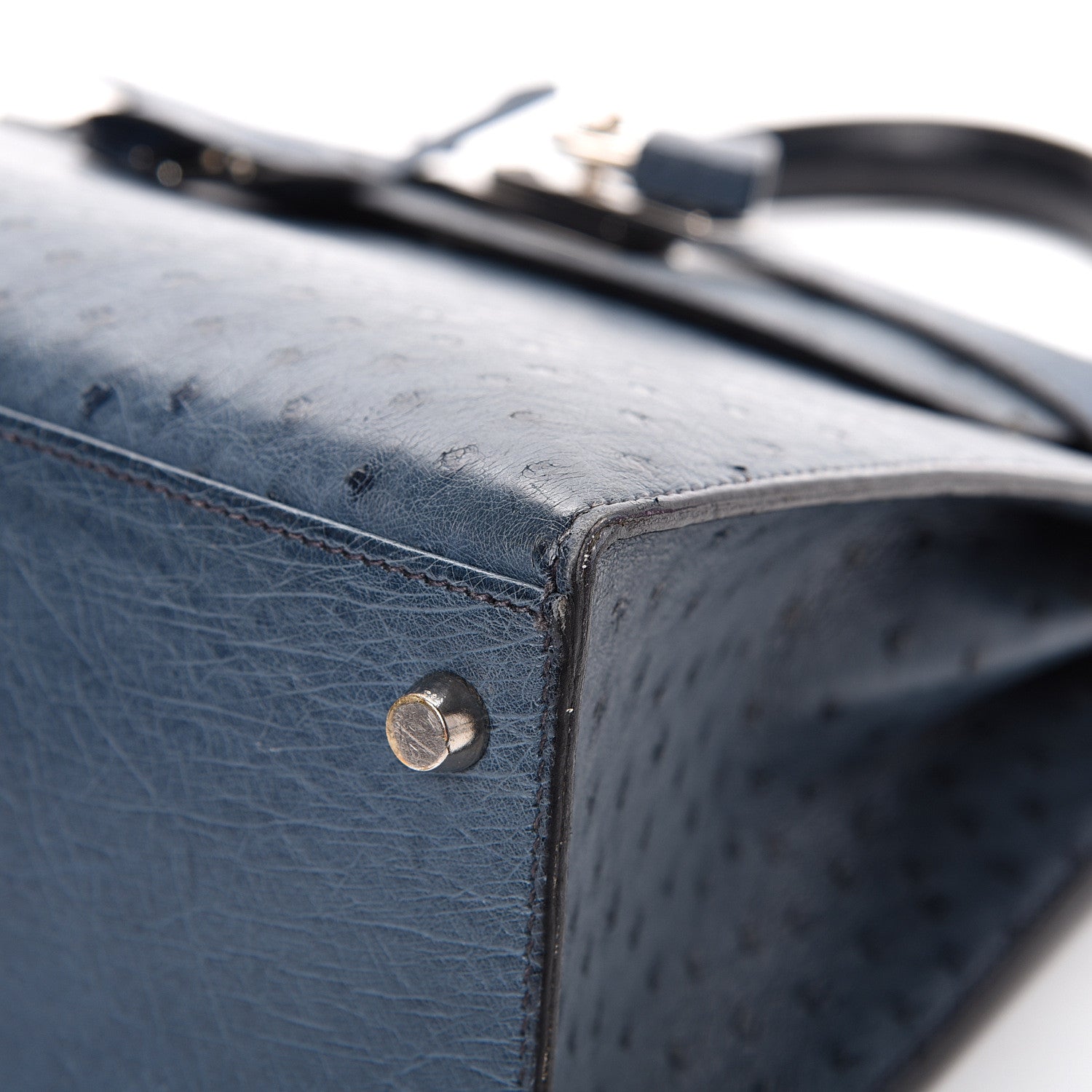 Hermes Ostrich Kelly Sellier 28 Bleu Roi 39 of 49