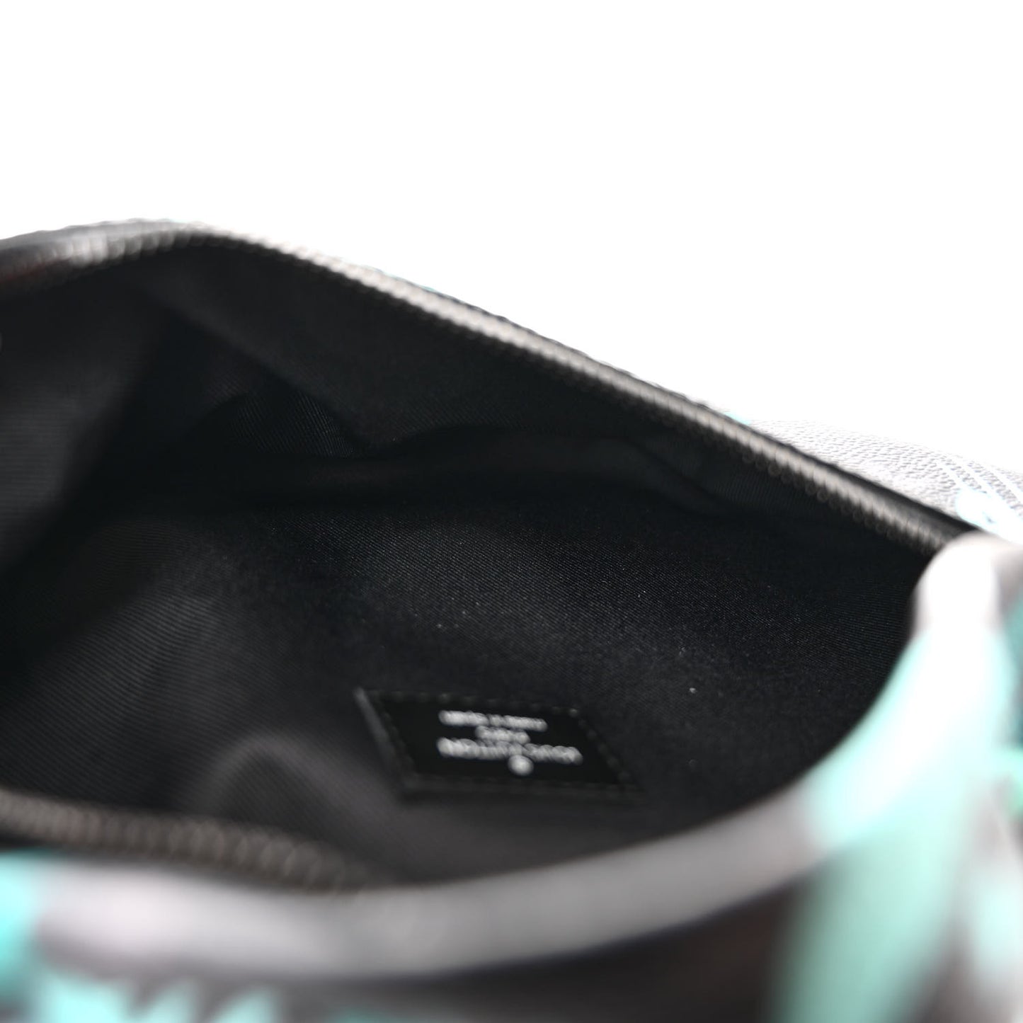 Monogram Eclipse LV Graffiti Discovery Bumbag Green Lights