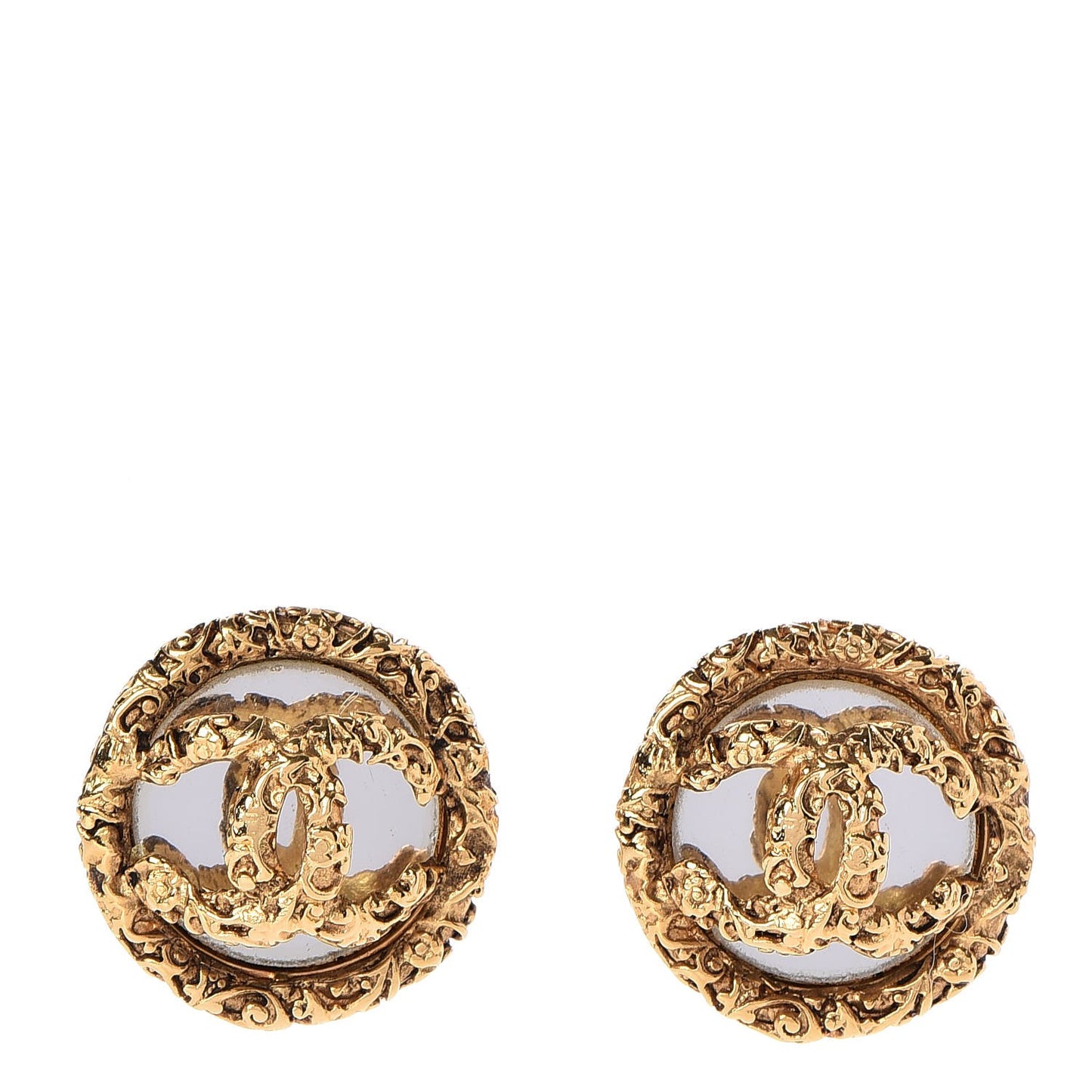 CC Clip On Earrings Gold