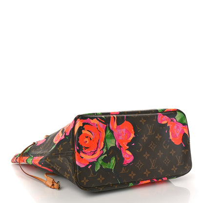 Louis Vuitton Monogram Roses Neverfull MM 4 of 8