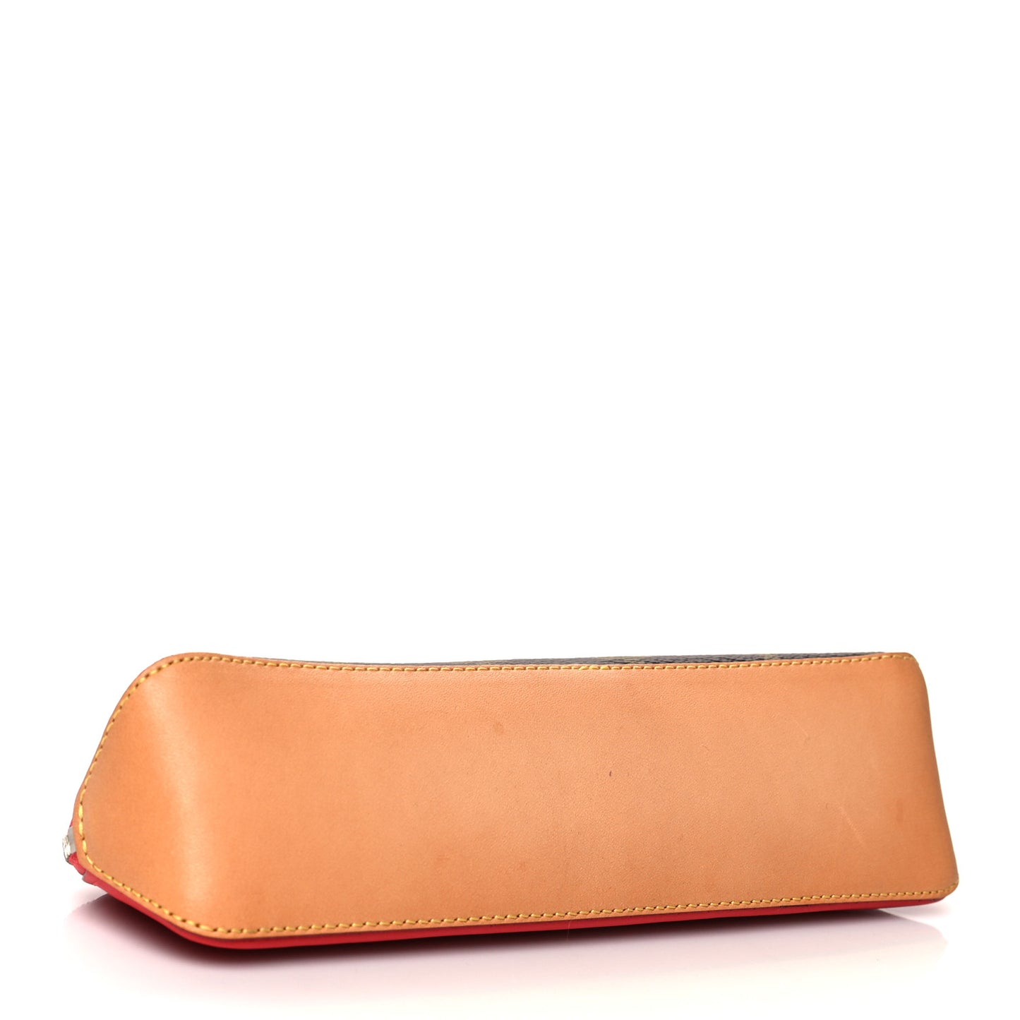 Monogram Elizabeth Pencil Pouch Red