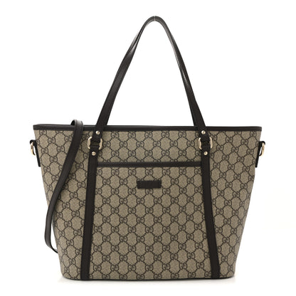 Gucci GG Supreme Monogram Medium Joy Tote Dark Brown 1 of 10