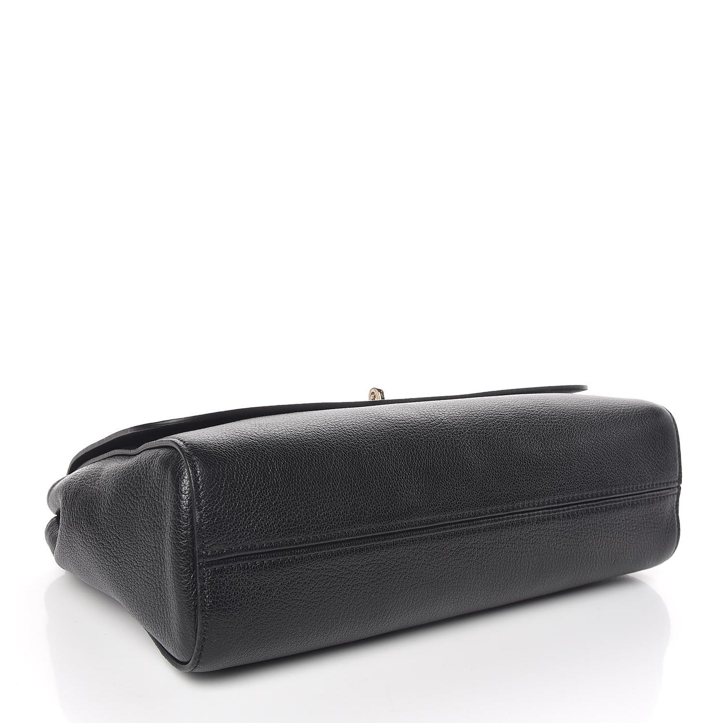 Glossy Goatskin Medium Lily Black