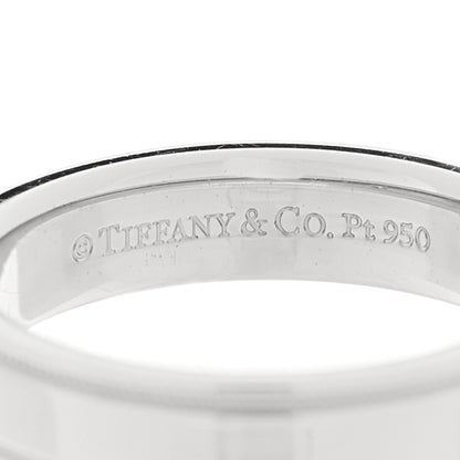 Tiffany Platinum Diamond 4mm Together Milgrain Wedding Band Ring 48 4.5 4 of 5