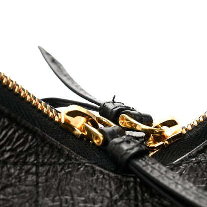 Christian Dior Crinkled Calfskin Macrocannage Large Voyage Bag Black 11 of 11
