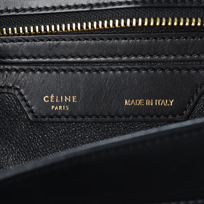 Celine Smooth Calfskin Suede Medium Tri-Color Trapeze Royal Blue 6 of 16