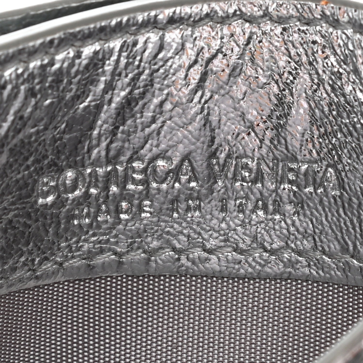 Bottega Veneta Metallic Nappa Intrecciato Card Holder Silver 6 of 8