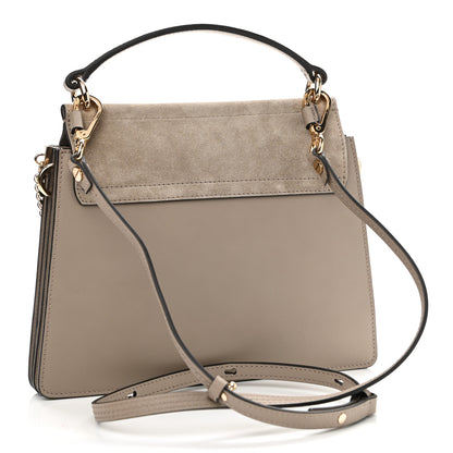 Chloe Suede Calfskin Small Faye Top Handle Bag Motty Grey 3 of 10