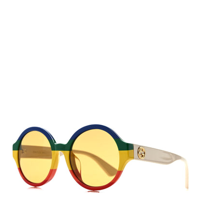Gucci Round Web Sunglasses GG0280SA Light Beige Multicolor 1 of 7