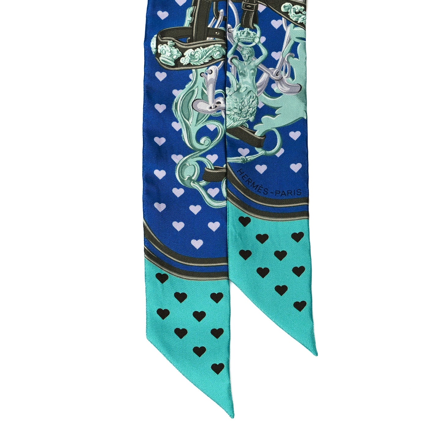 Silk Brides De Gala Love Twilly Cobalt Kaki Turquoise