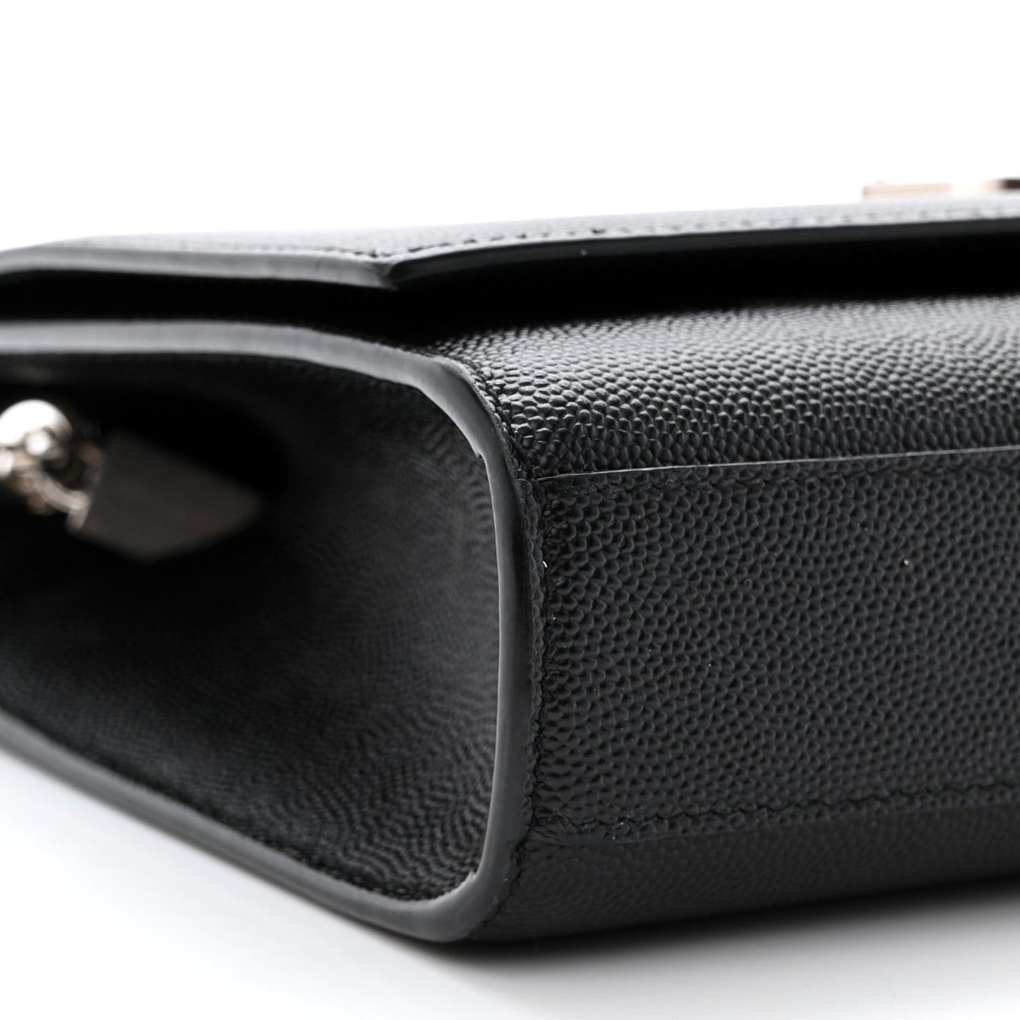 Grain De Poudre Medium Classic Monogram Kate Satchel Black