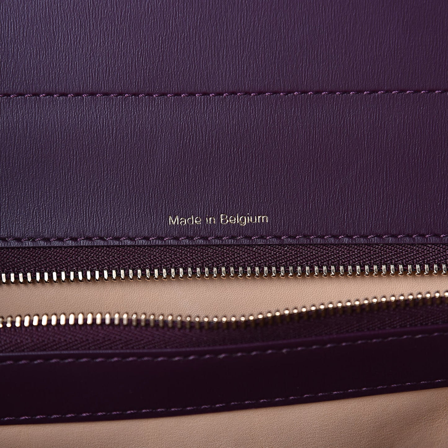 Box Calfskin Vernis GM Brillant Biface Satchel Prune