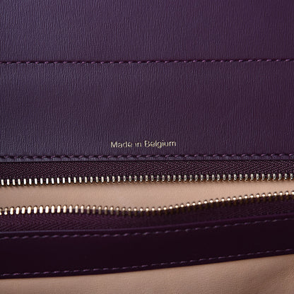 Delvaux Box Calfskin Vernis GM Brillant Biface Satchel Prune 6 of 9