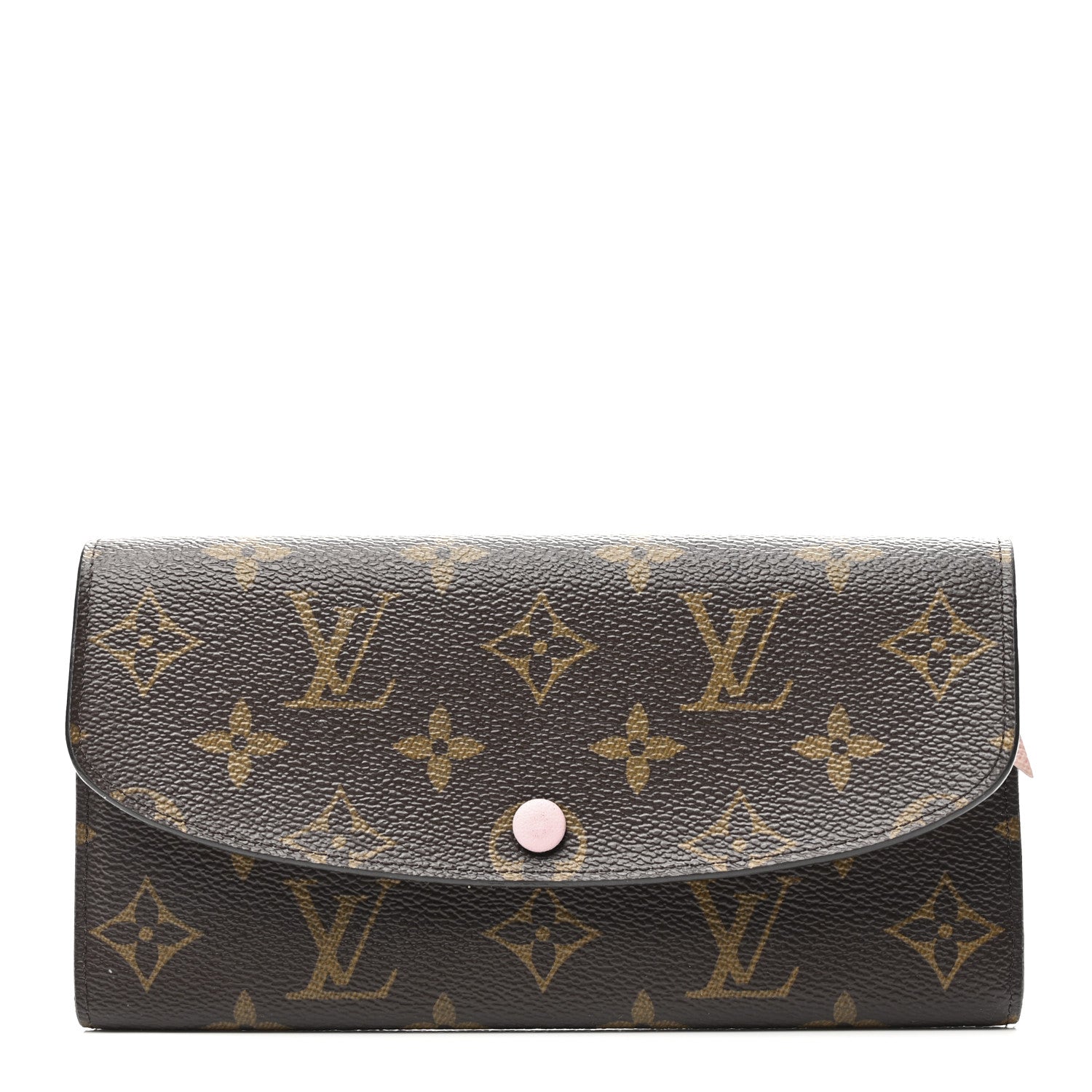 Louis Vuitton Monogram Emilie Wallet Rose Ballerine 1 of 6