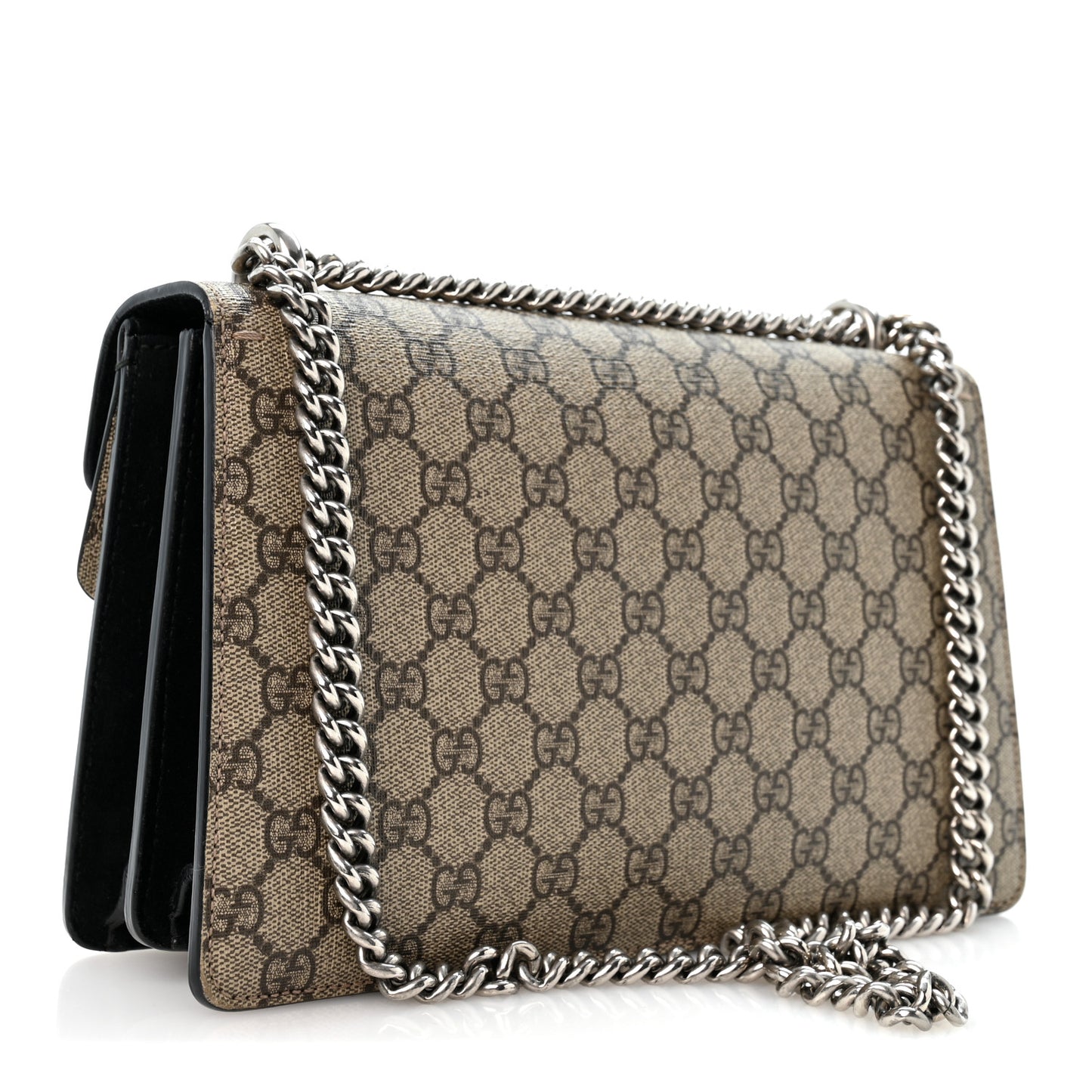 GG Supreme Monogram Small Dionysus Shoulder Bag Black