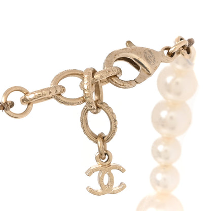 Chanel Pearl CC Drop Necklace Gold 3 of 4