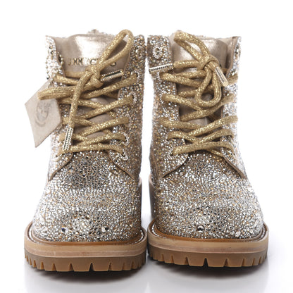 Jimmy Choo X TIMBERLAND Swarovski Crystal Ankle Boots 7 2 of 16