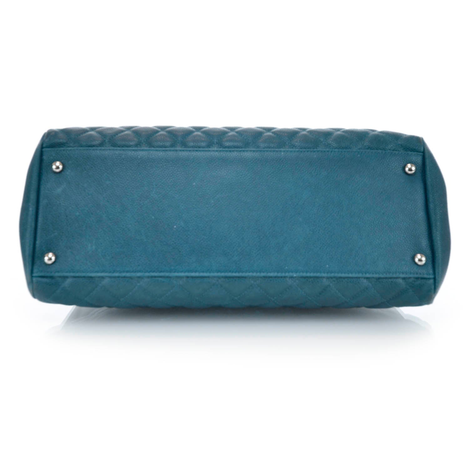 Chanel Caviar Large Just Mademoiselle Turquoise 5 of 10