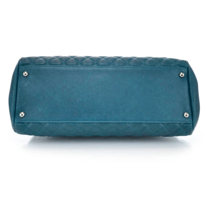 Chanel Caviar Large Just Mademoiselle Turquoise 5 of 10