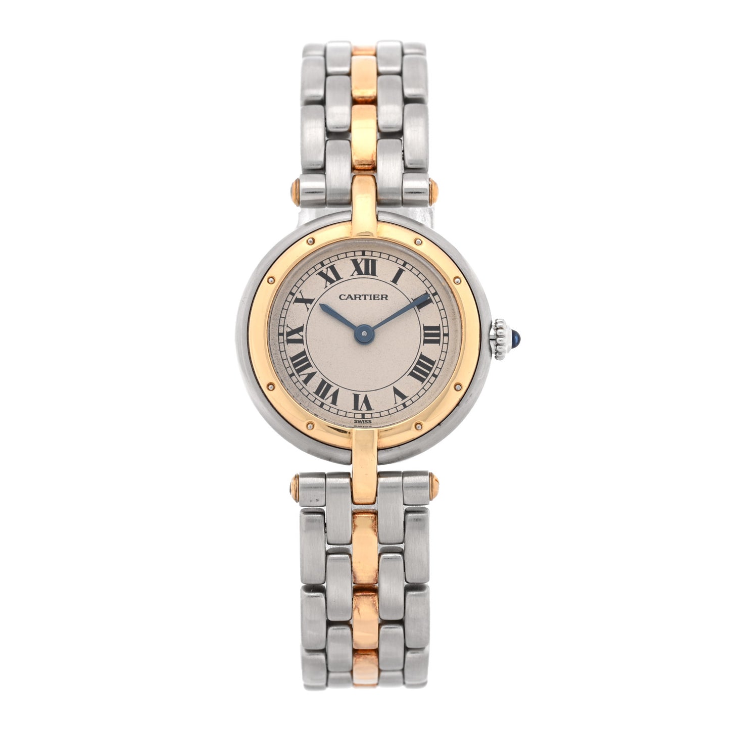 Stainless Steel 18K Yellow Gold 24mm Panthere Vendome Quartz Watch