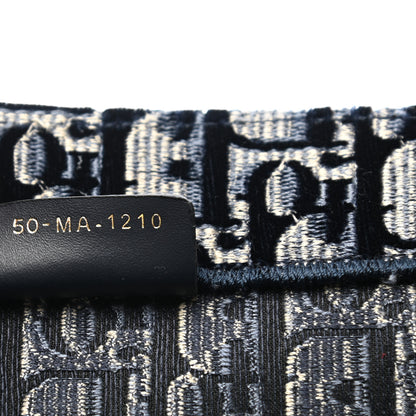 Christian Dior Oblique Velvet Medium Book Tote Blue Multicolor 7 of 10