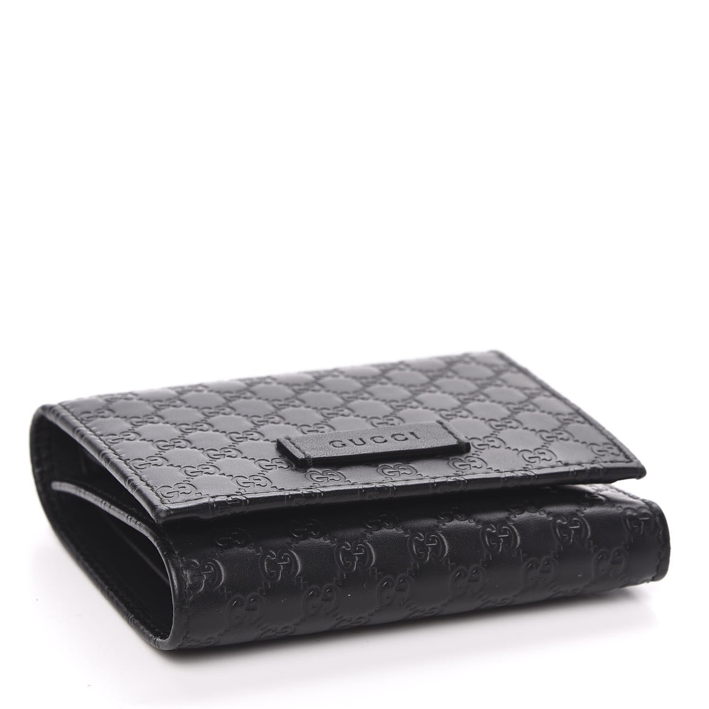 Microguccissima Flap Wallet Black