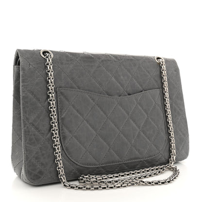 Chanel Aged Calfskin Quilted 50th Anniversary 2.55 Reissue 227 Flap Grey 3 of 17