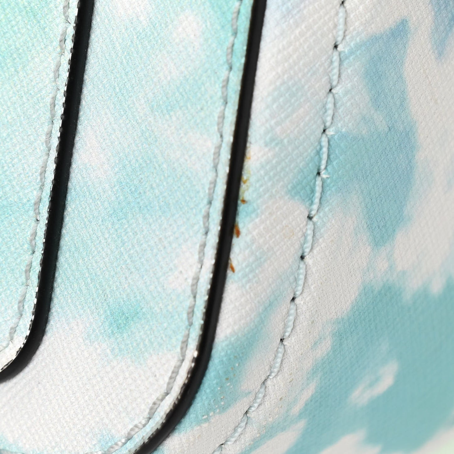 Saffiano Tie Dye Small Snapshot Camera Bag Blue Multicolor