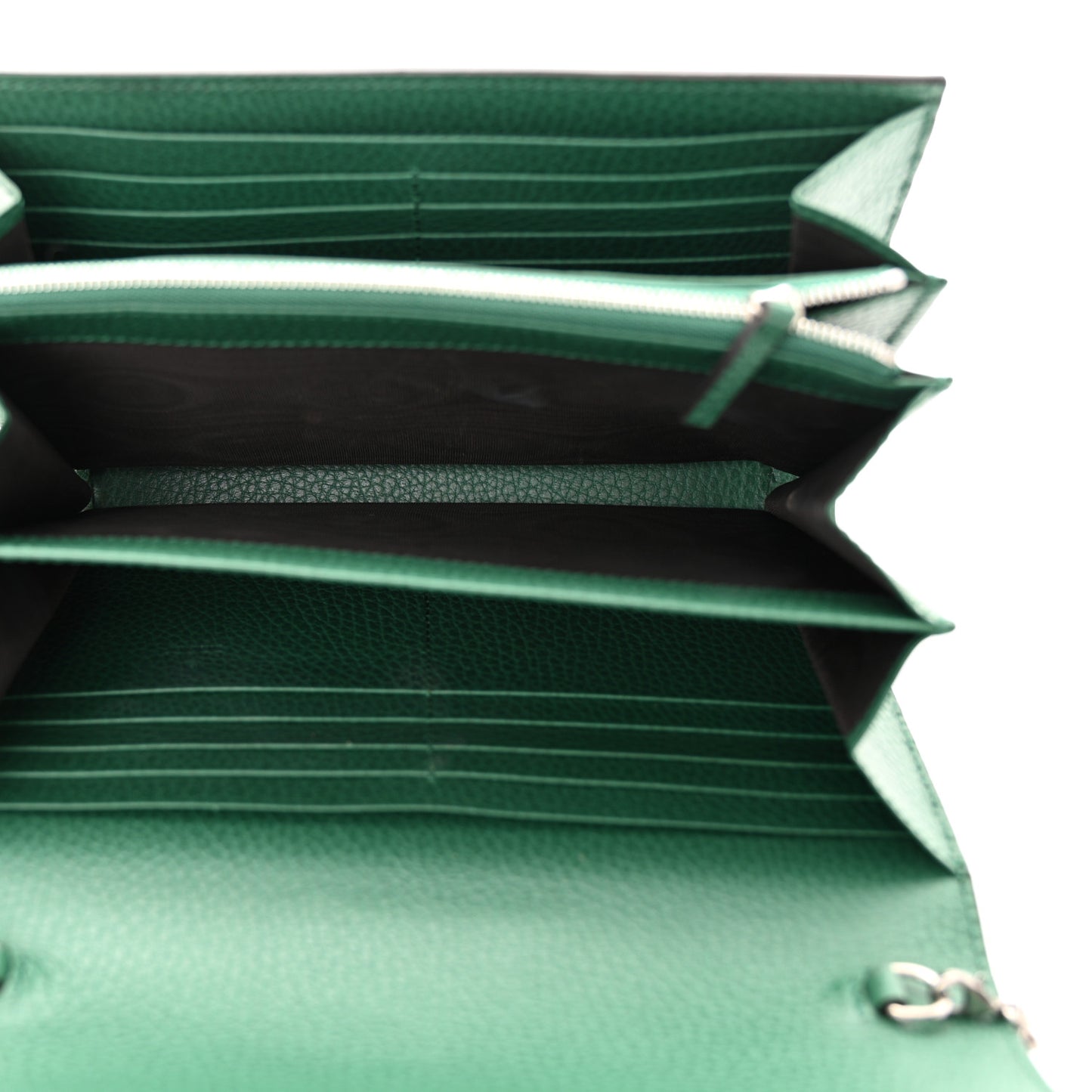 Calfskin Mini Dionysus Chain Wallet Emerald