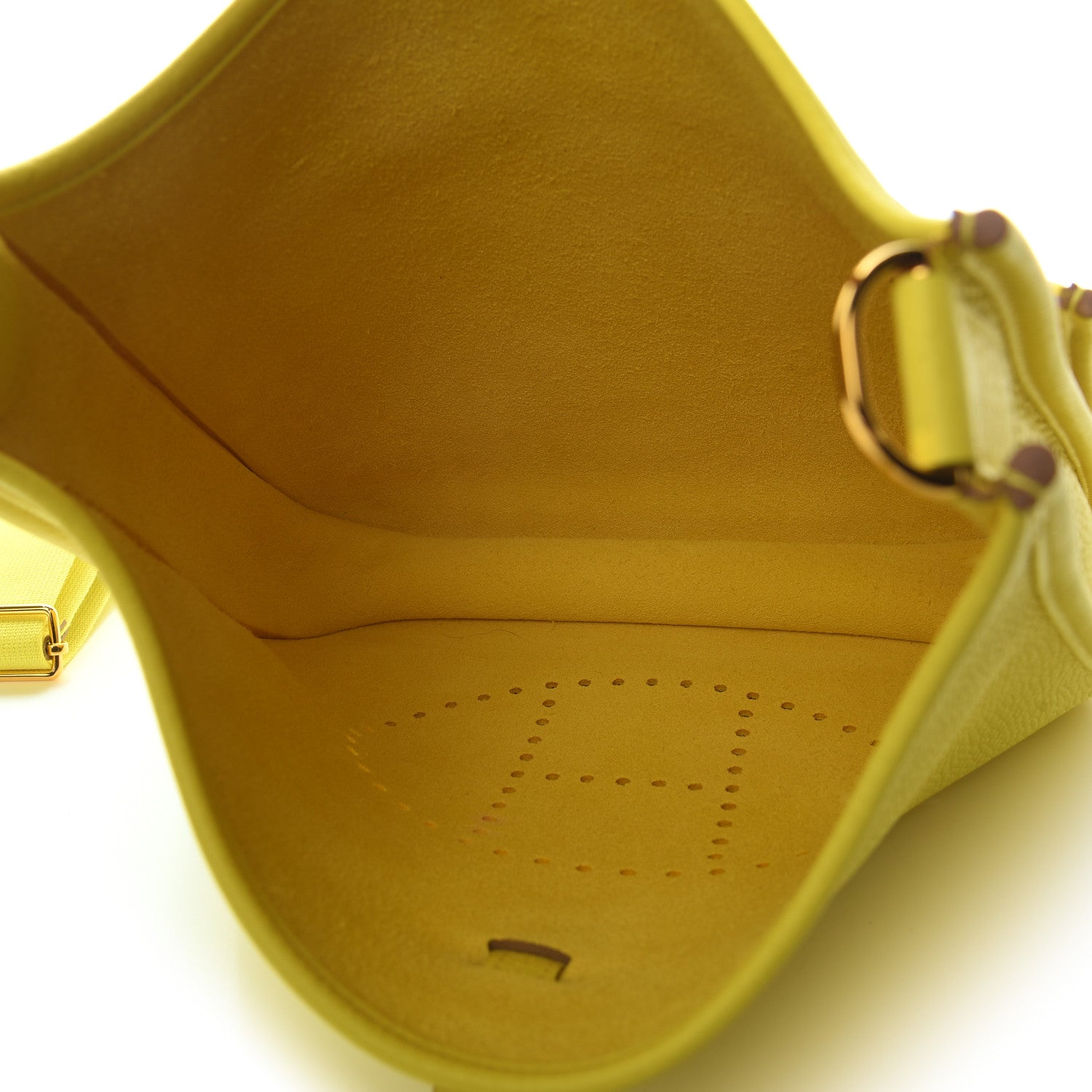 Hermes Taurillon Clemence Evelyne III PM Lime 5 of 9