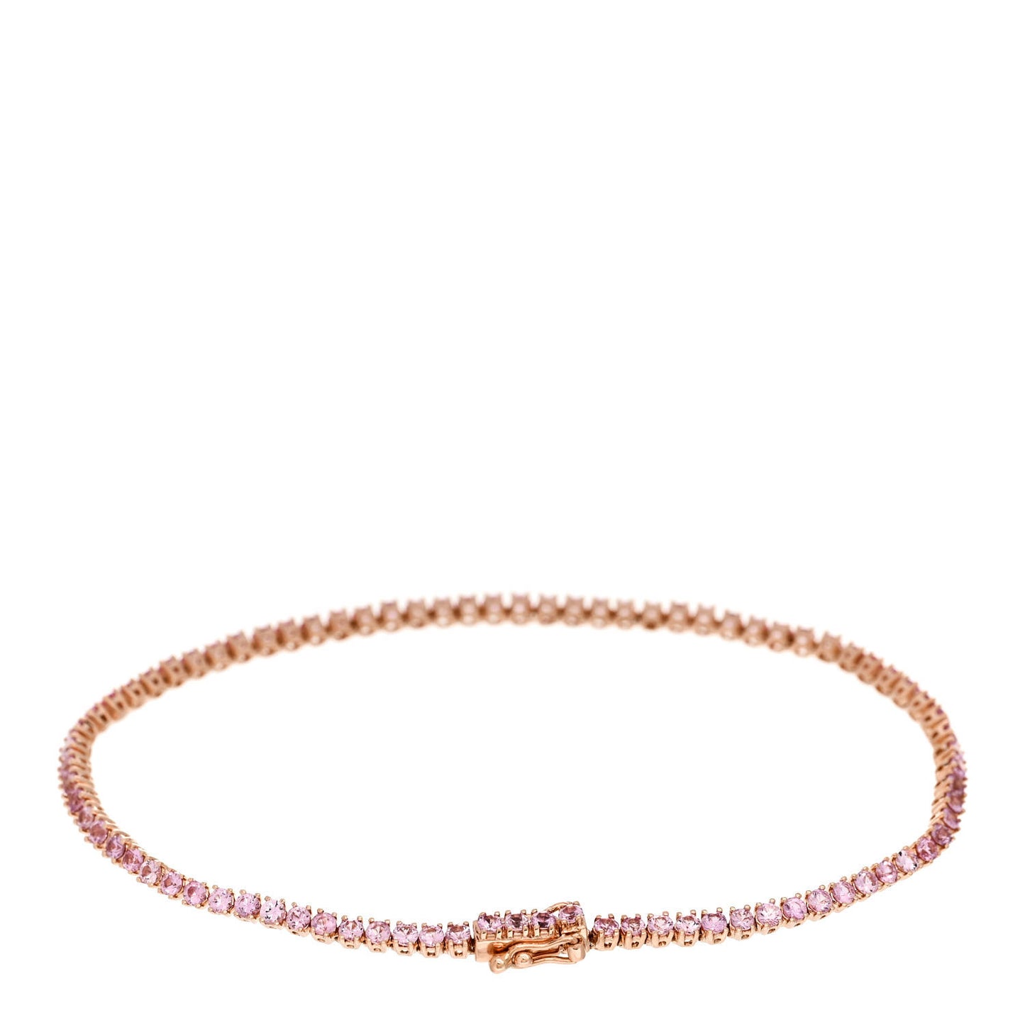 18K Rose Gold Pink Sapphire Hepburn Bracelet