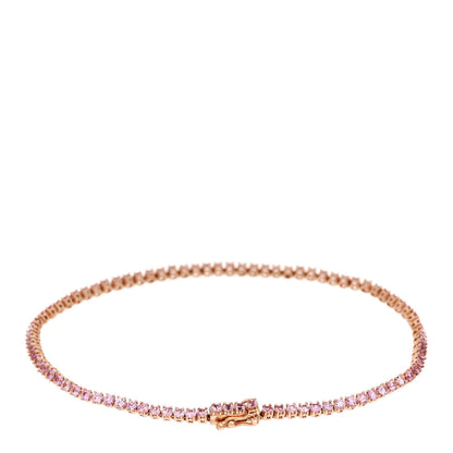 Anita Ko 18K Rose Gold Pink Sapphire Hepburn Bracelet 2 of 4