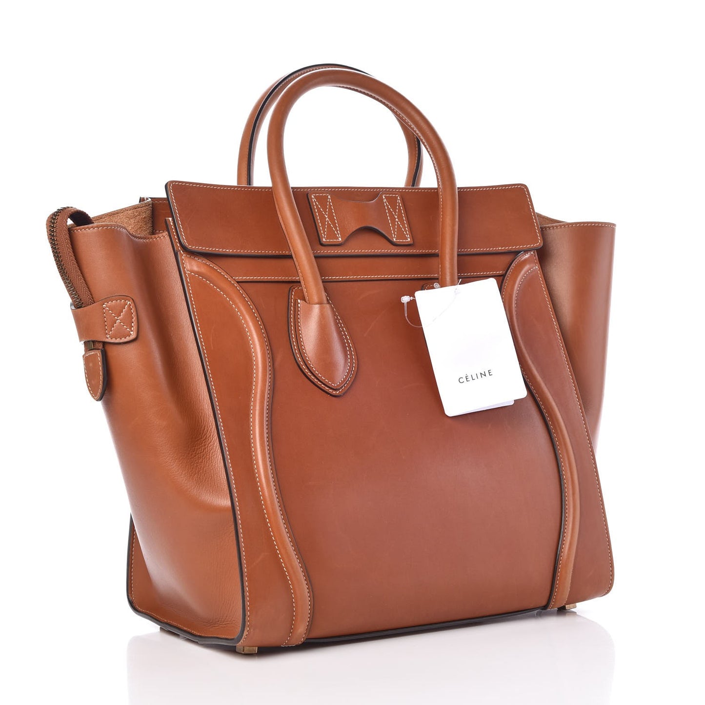 Natural Calfskin Mini Luggage Tan