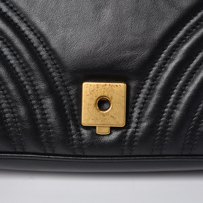 Gucci Calfskin Matelasse Small GG Marmont Shoulder Bag Black 12 of 12
