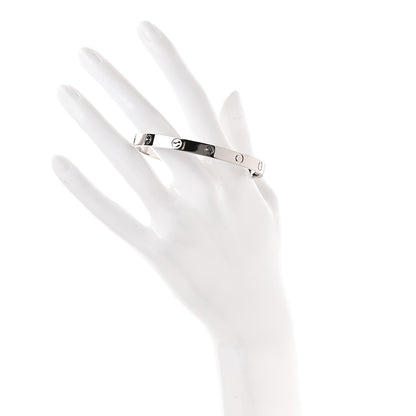 Cartier 18K White Gold LOVE Bracelet 18 2 of 4